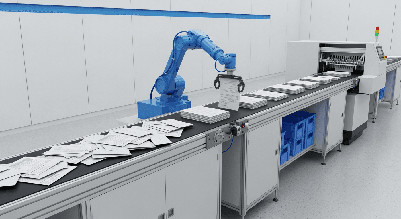 Diagramm: Kundenanfrage → KI-Workflow → Fertiges Angebot — bestehende Systeme bleiben