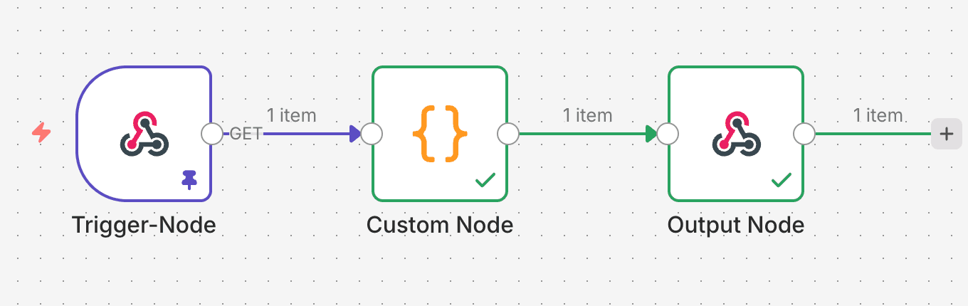 Custom Node nach Ausführung