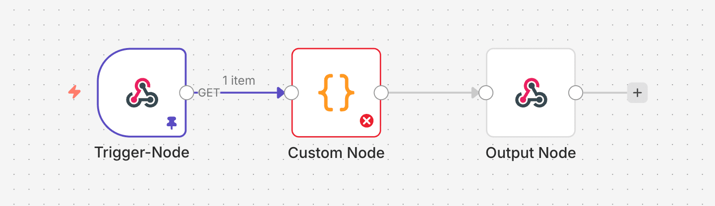Fehlerstatus im Node
