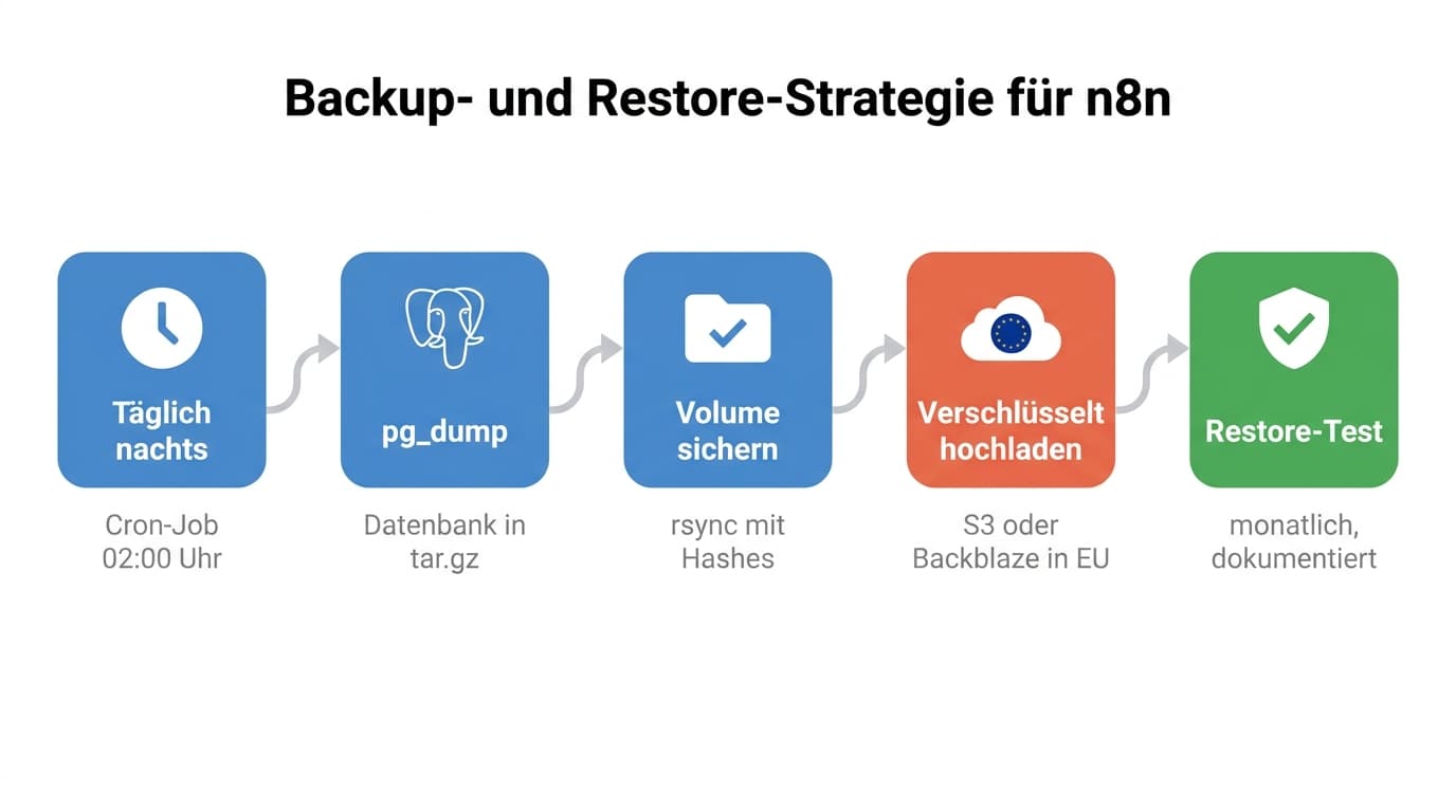 Backup- und Restore-Strategie für n8n