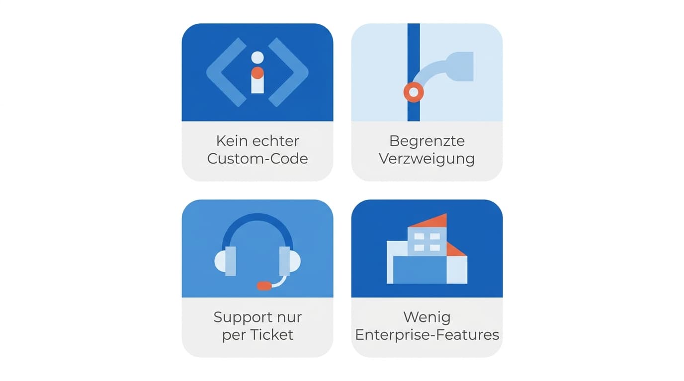Vier Grenzen von Pabbly Connect als Konzept-Cards